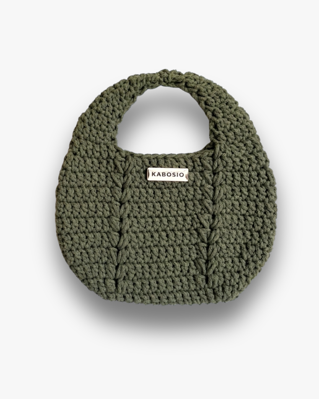 Bolso de Mano Kabosio Luna Crochet Aguacate