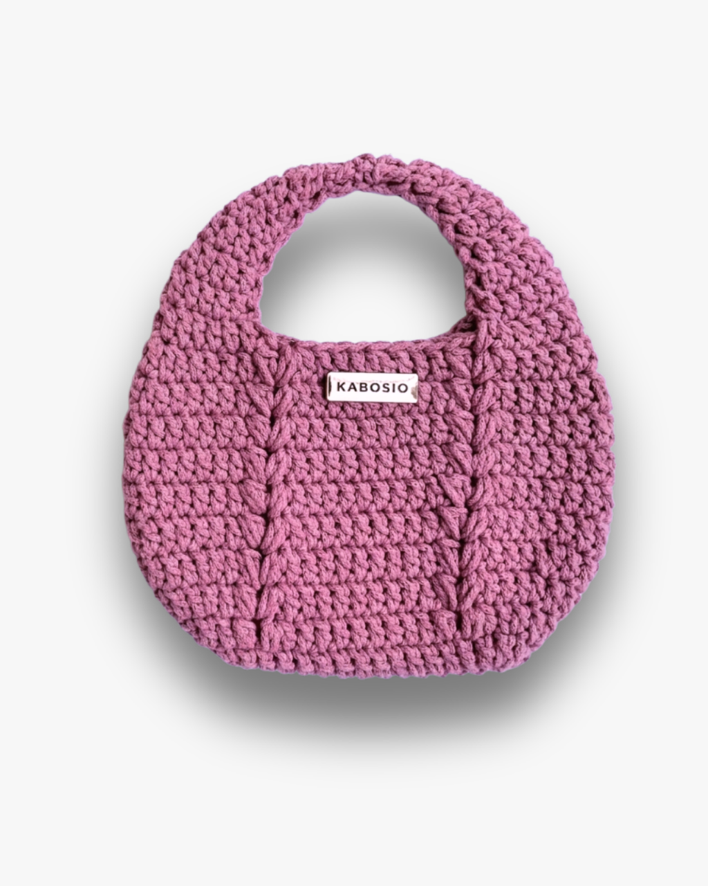 Bolso de Mano Kabosio Luna Crochet Rosa