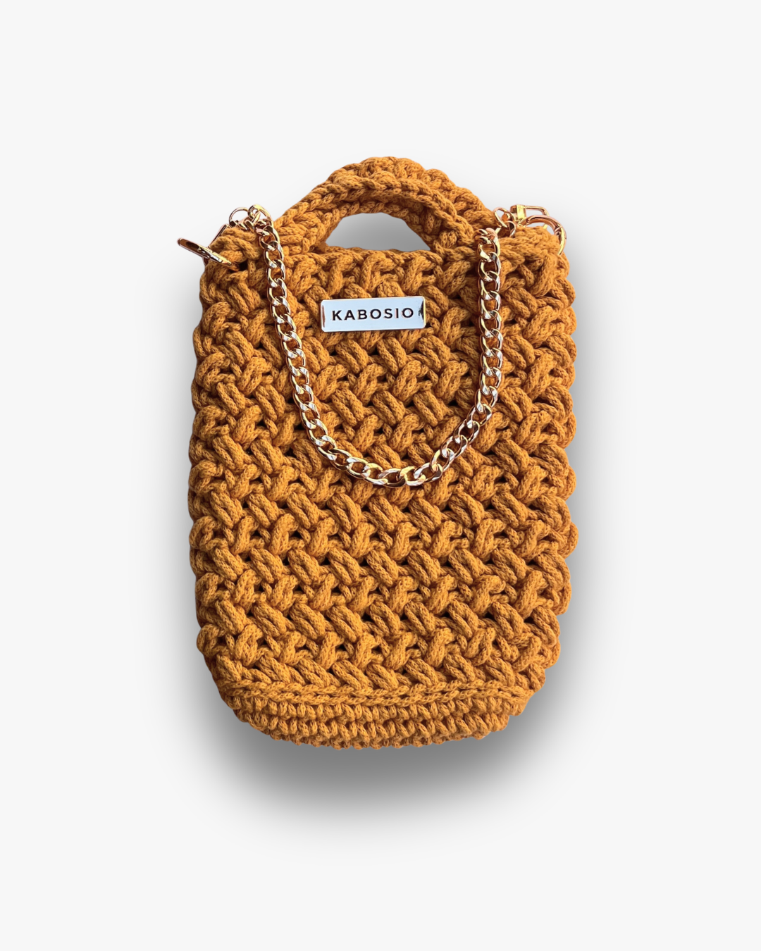 Bolso Bandolera Kabosio Hobo Crochet Mostaza