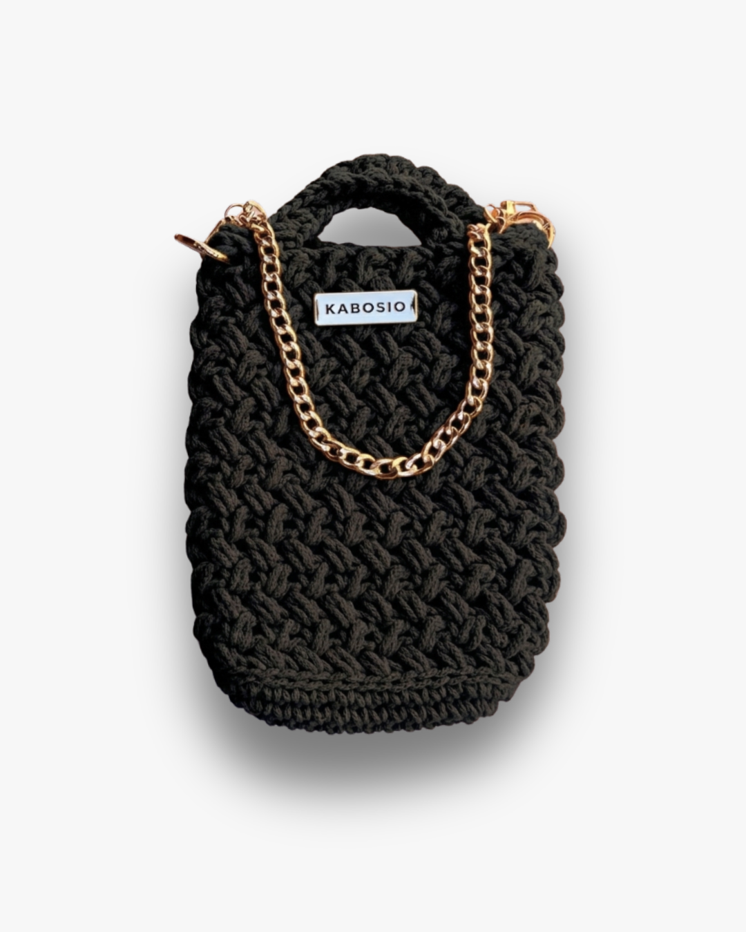 Bolso Bandolera Kabosio Hobo Crochet Negro