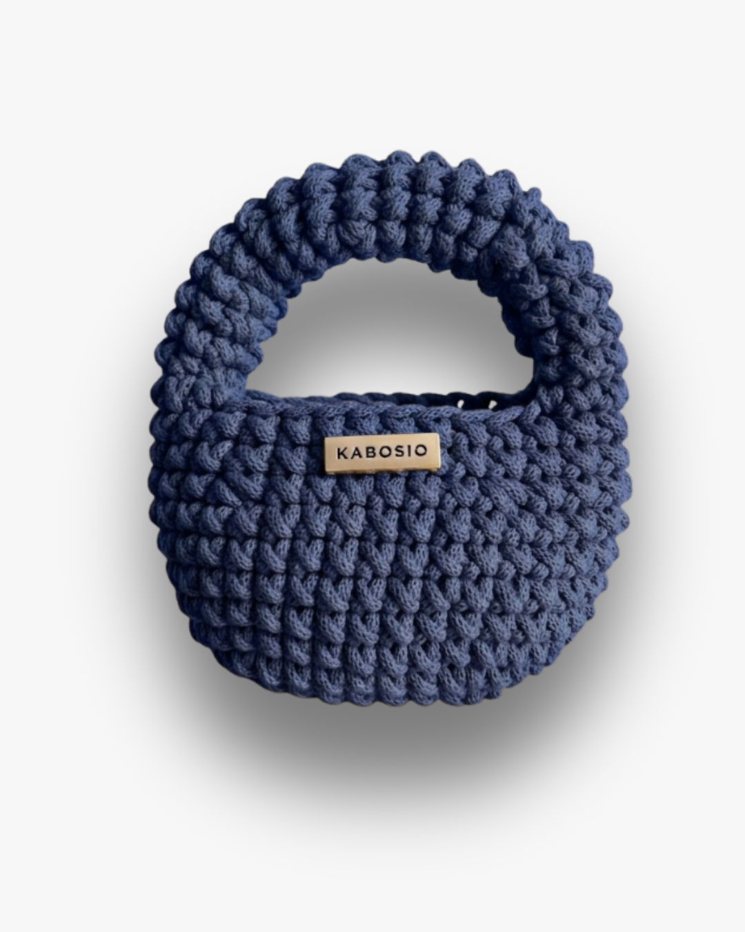 Bolso de Mano Kabosio Coco Crochet Vaquero