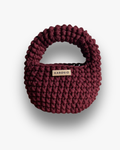 Bolso de Mano Kabosio Coco Crochet Granate