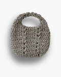 Bolso de Mano Kabosio Luna Metalizado Crochet Plata