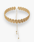 Choker Metalizado Crochet Oro