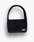 Bolso Hombro y Bandolera Kabosio Original Crochet Negro