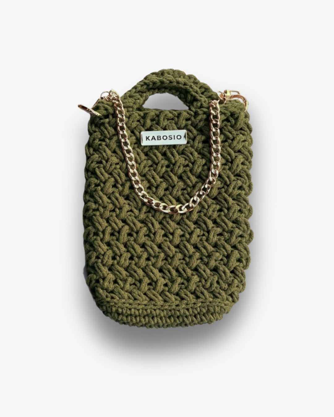 Bolso Bandolera Kabosio Hobo Crochet Aguacate