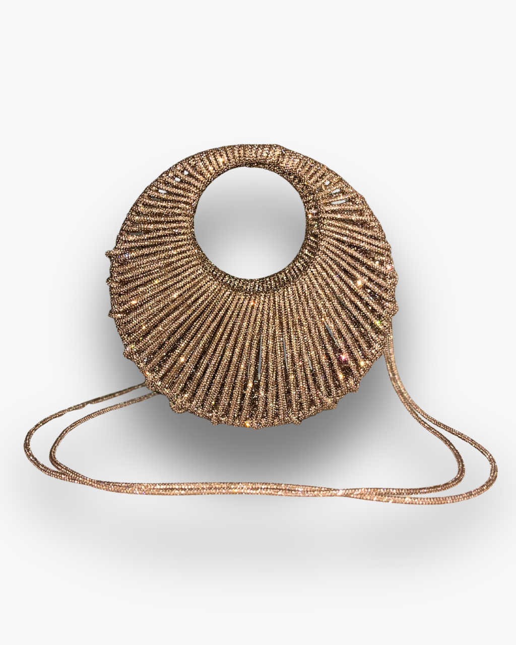 Bolso de Fiesta Kabosio Eclipse Macramé Oro