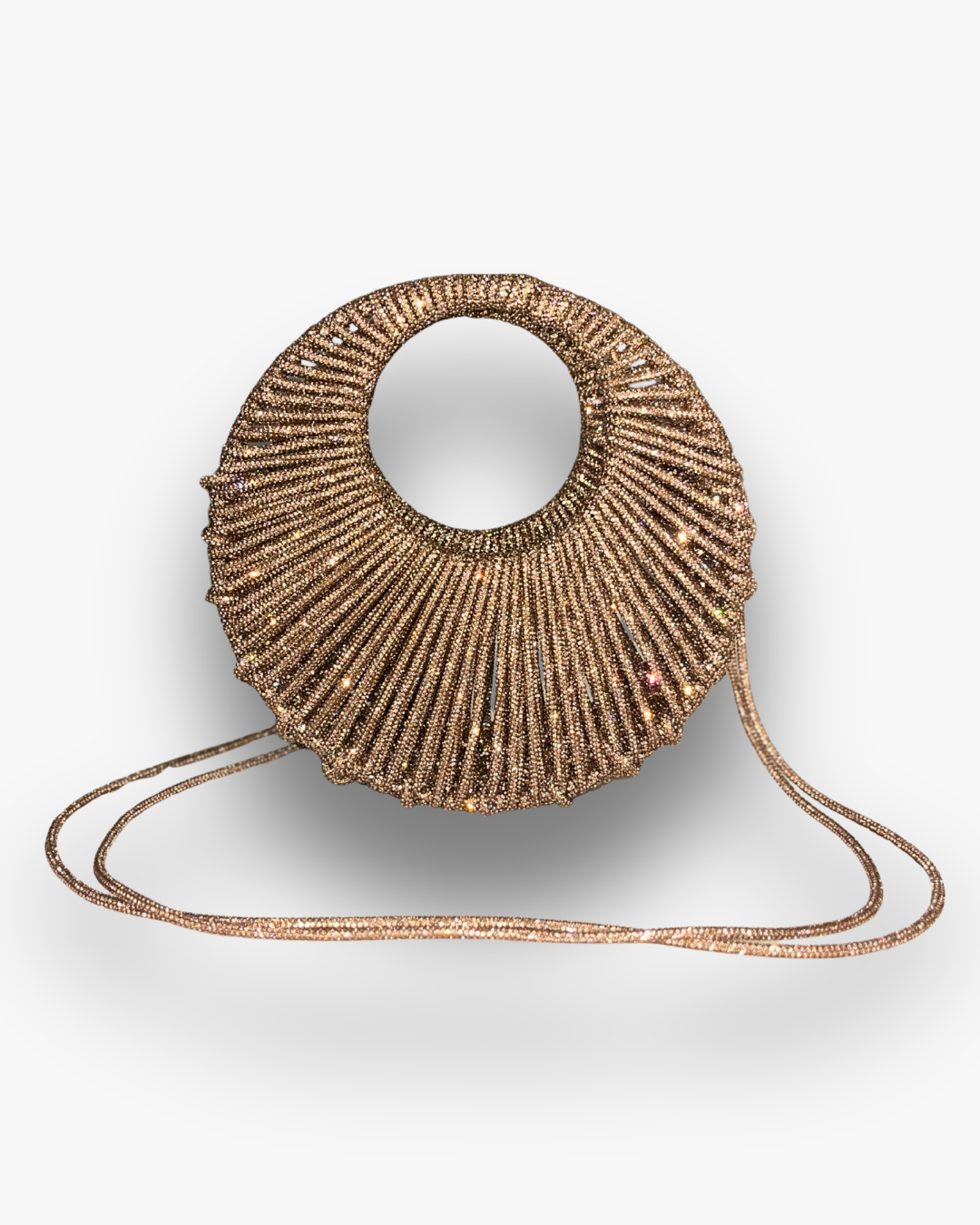 Bolso de Fiesta Kabosio Eclipse Macramé Oro
