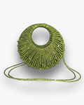 Bolso de Fiesta Kabosio Eclipse Macramé Verde