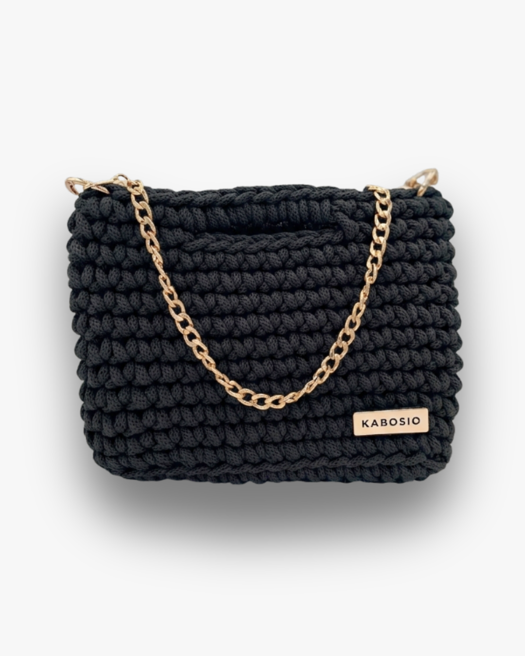 Bolso Bandolera Kabosio Mini Crochet Negro