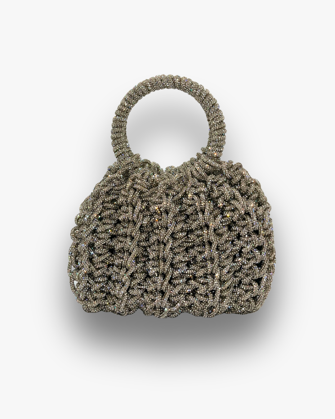 Bolso de Fiesta Kabosio Aura Crochet Plata