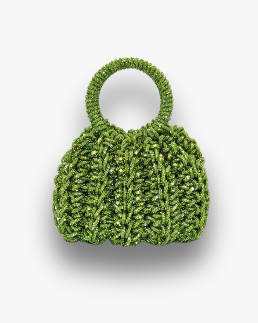 Bolso de Fiesta Kabosio Aura Crochet Verde