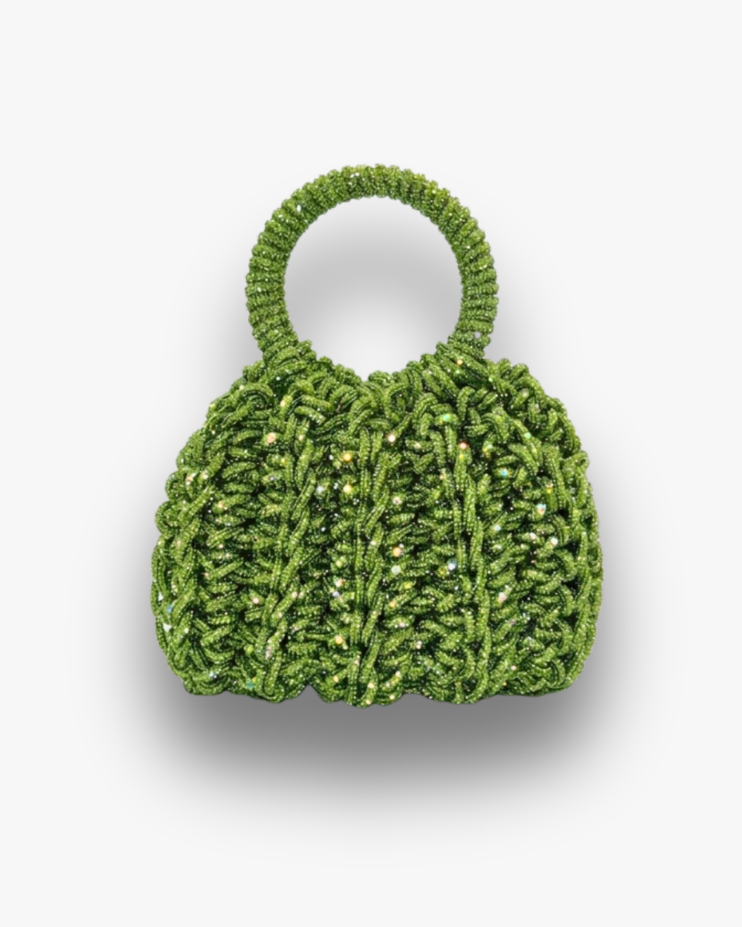 Bolso de Fiesta Kabosio Aura Crochet Verde
