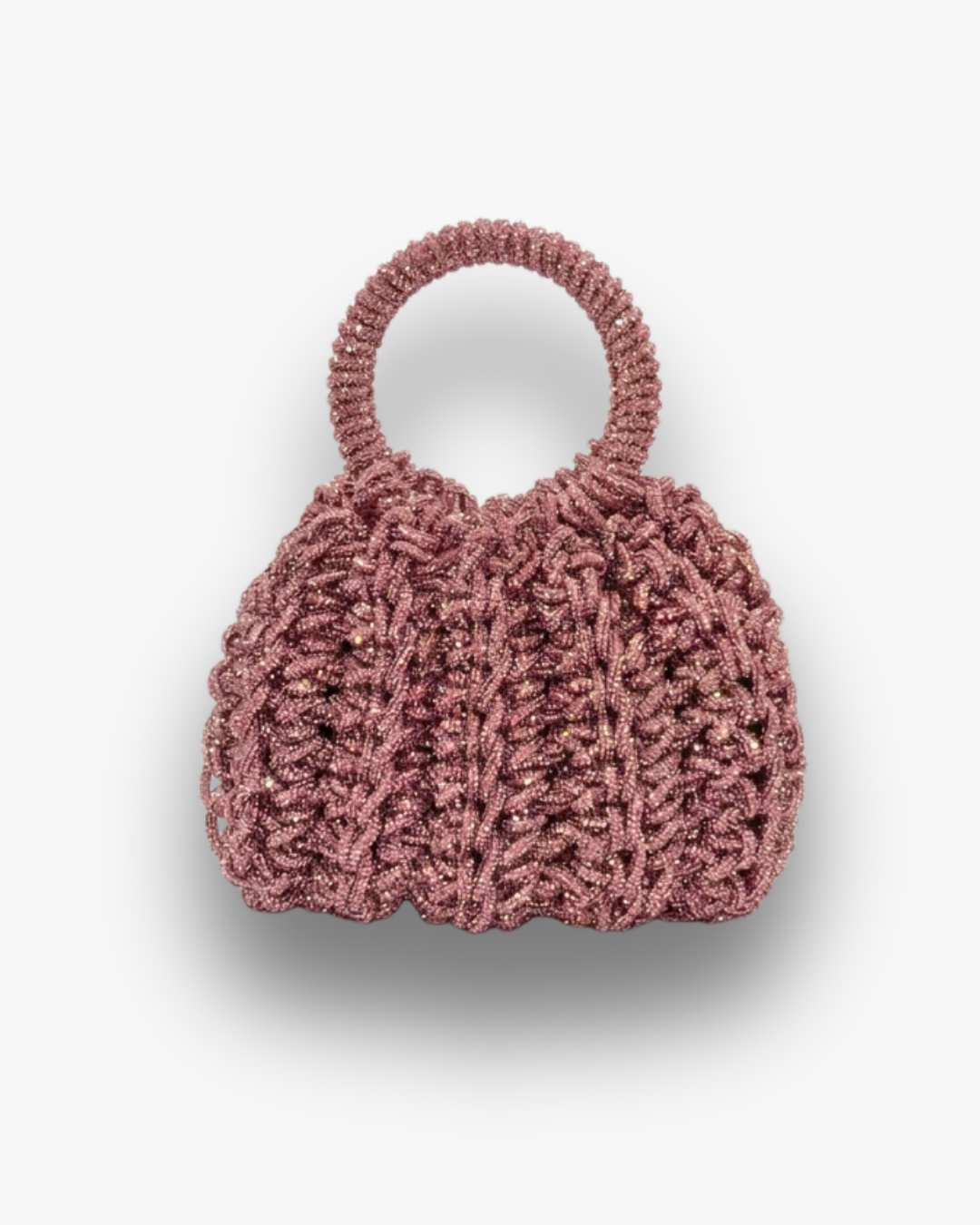 Bolso de Fiesta Kabosio Aura Crochet Rosa