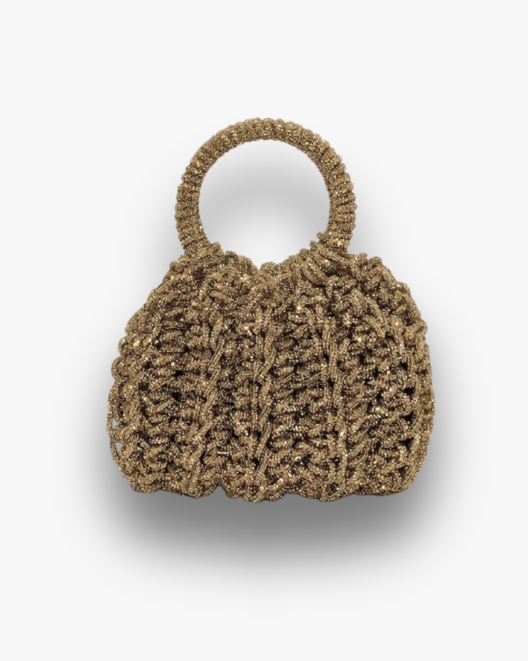 Bolso de Fiesta Kabosio Aura Crochet Oro