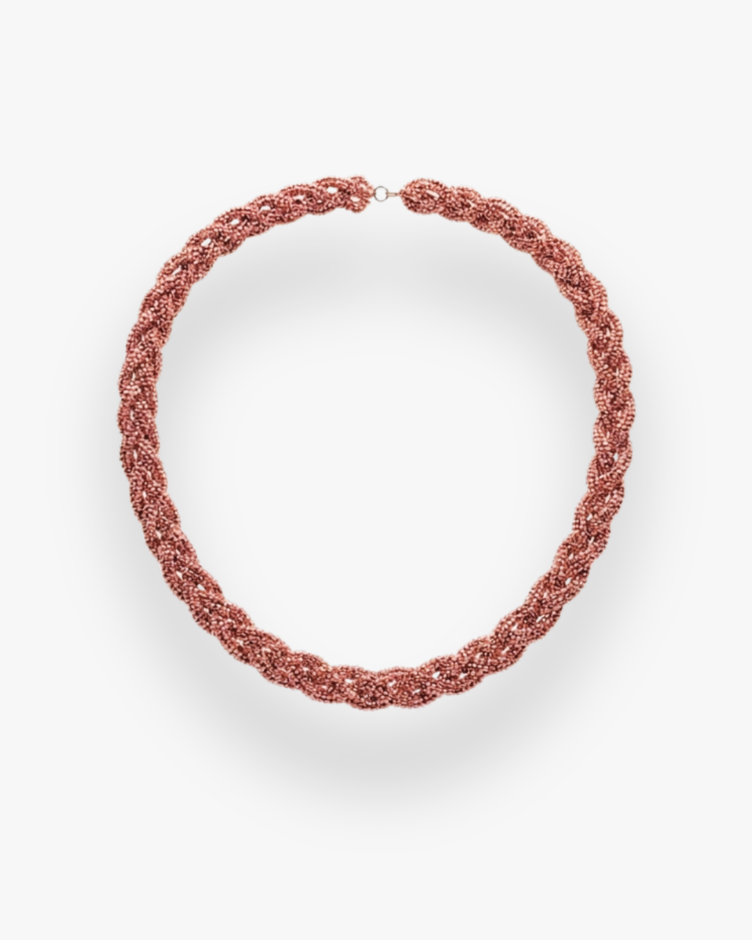 Choker Cristal Crochet Rosa