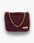 Bolso Bandolera Kabosio Mini Crochet Granate
