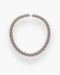 Choker Cristal Crochet Plata