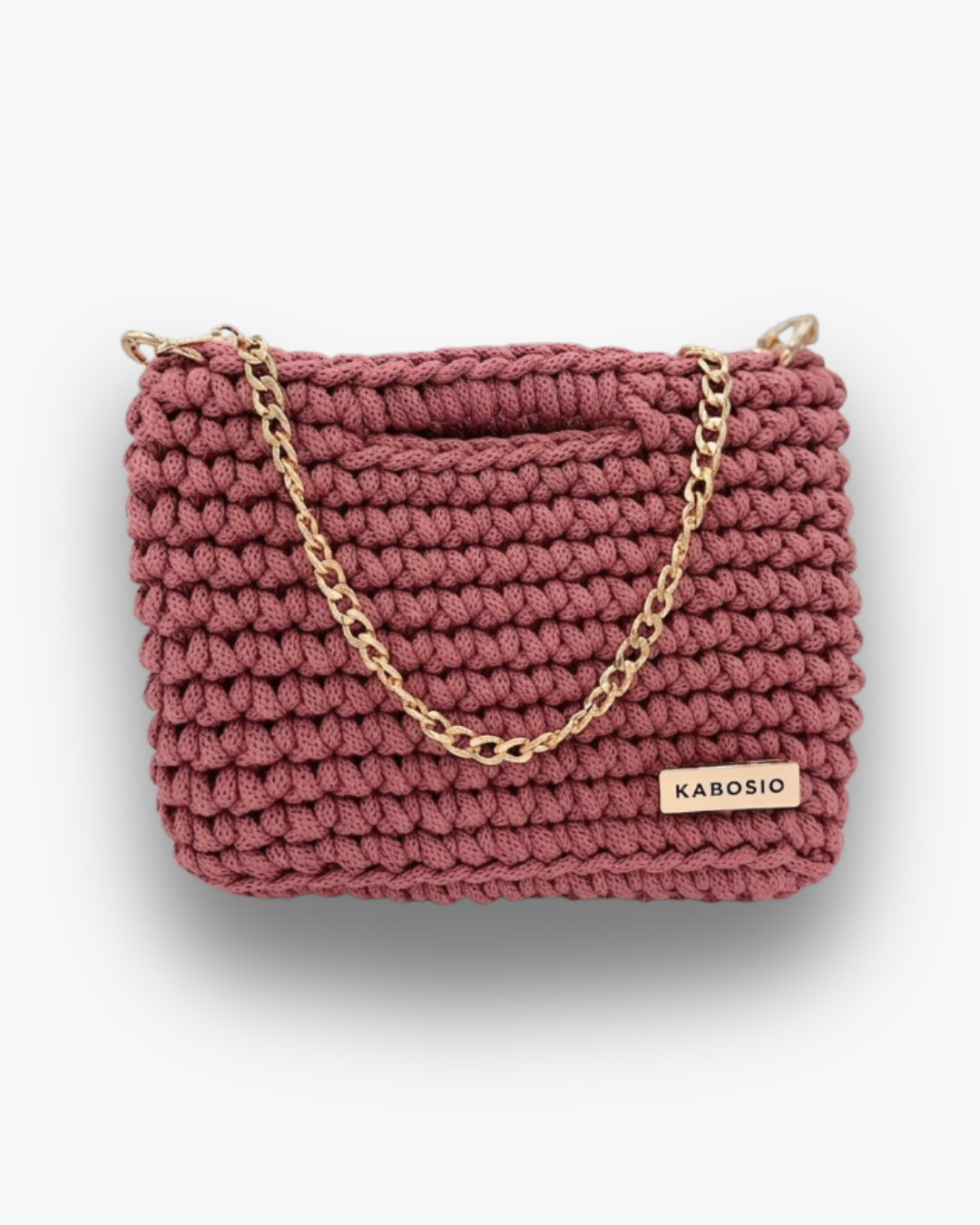 Bolso Bandolera Kabosio Mini Crochet Rosa