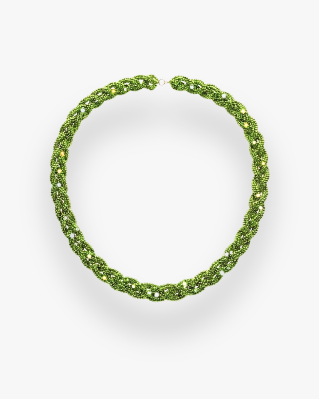 Choker Cristal Crochet Verde