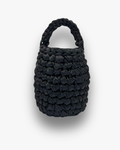 Bolso de Mano Kabosio Perla Crochet Negro