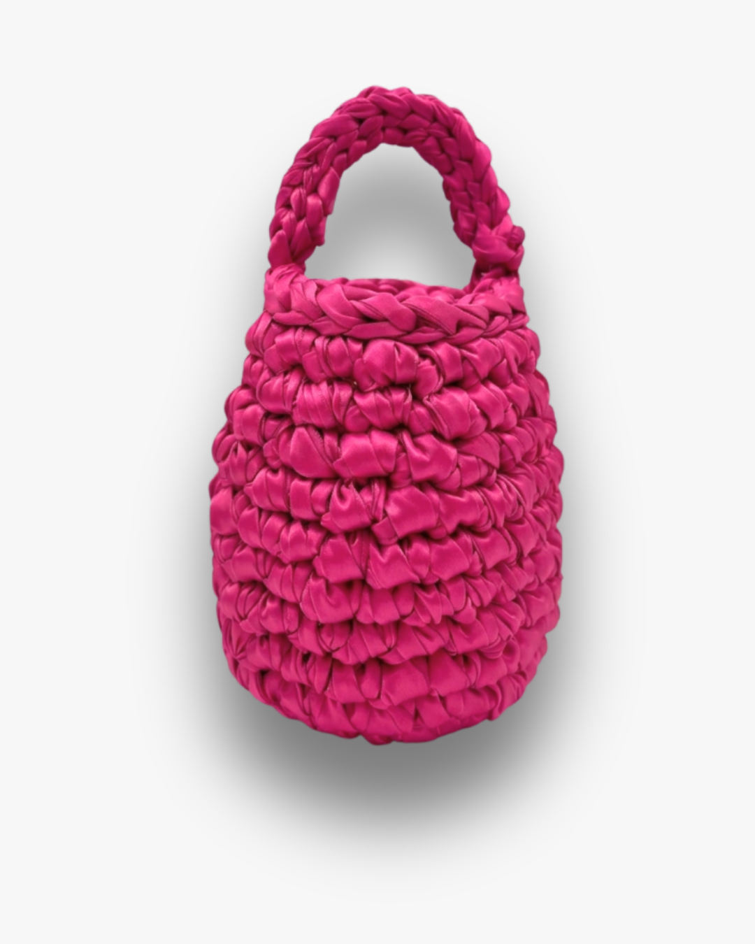 Bolso de Mano Kabosio Perla Crochet Fucsia