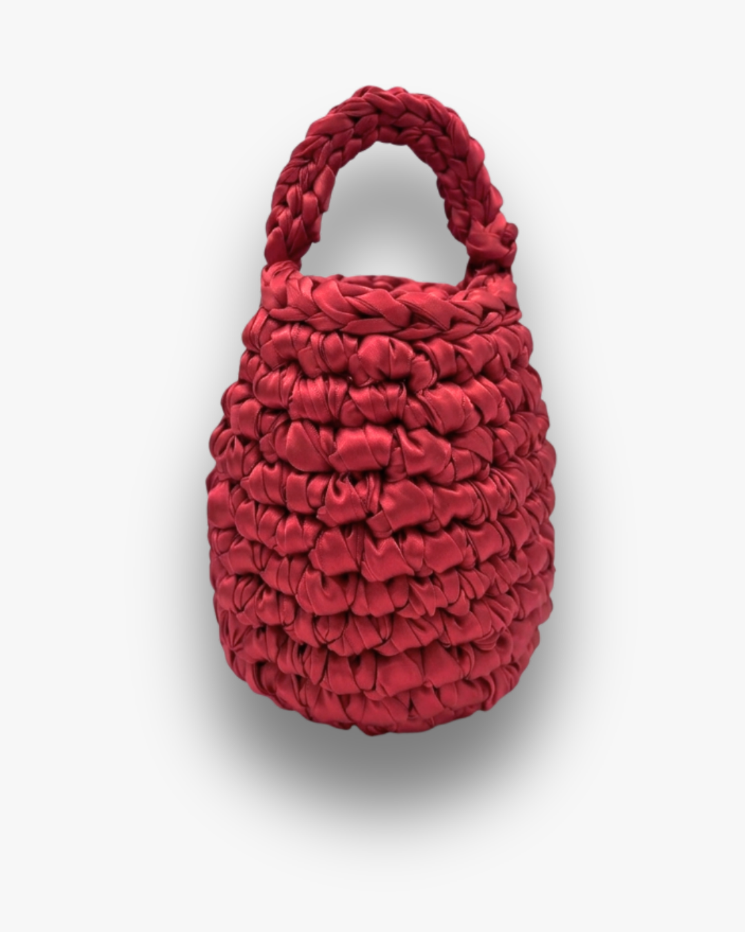 Bolso de Mano Kabosio Perla Crochet Rojo