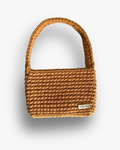 Bolso Hombro y Bandolera Kabosio Original Crochet Mostaza
