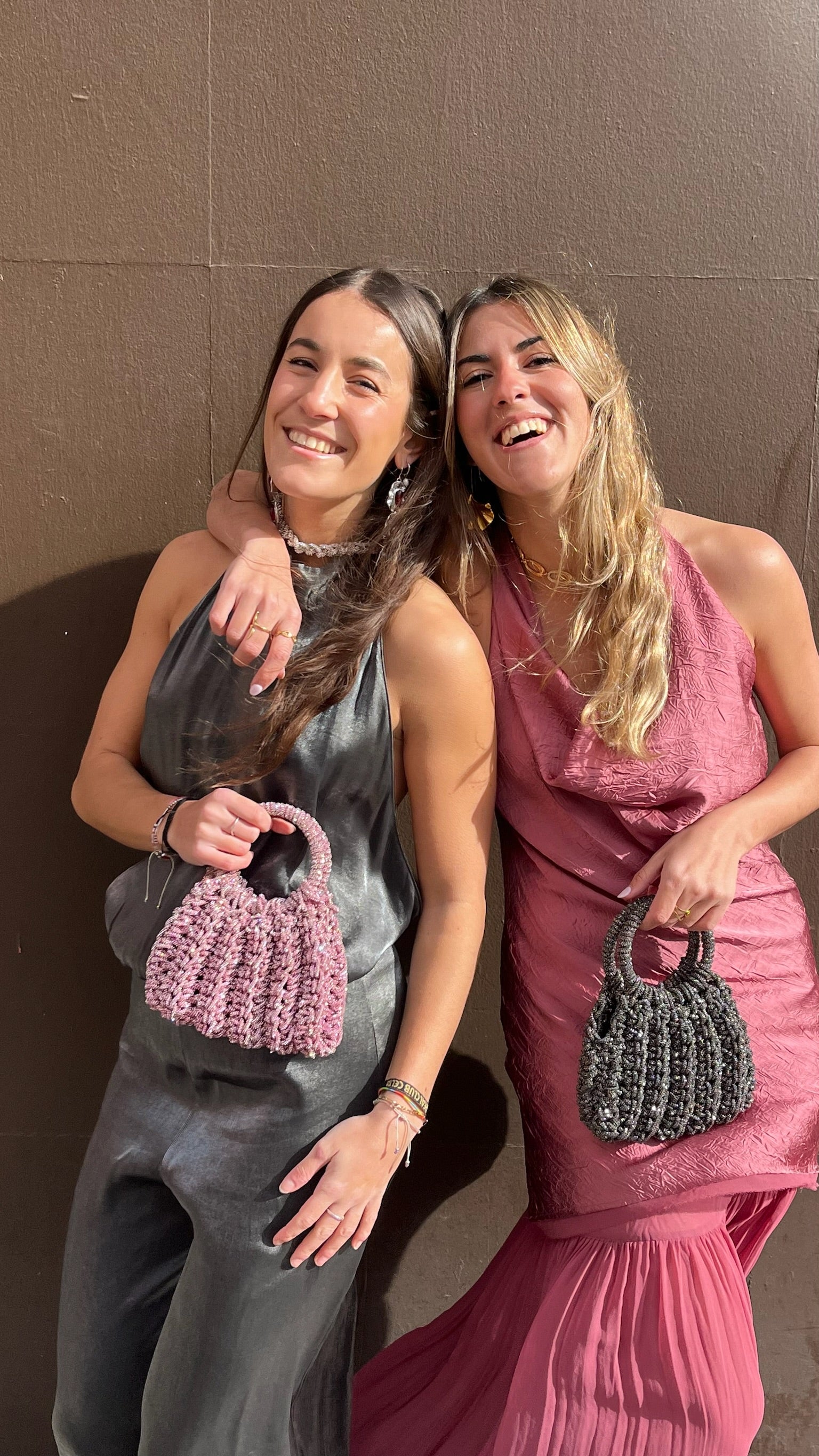Bolso de Fiesta Kabosio Aura Crochet Negro