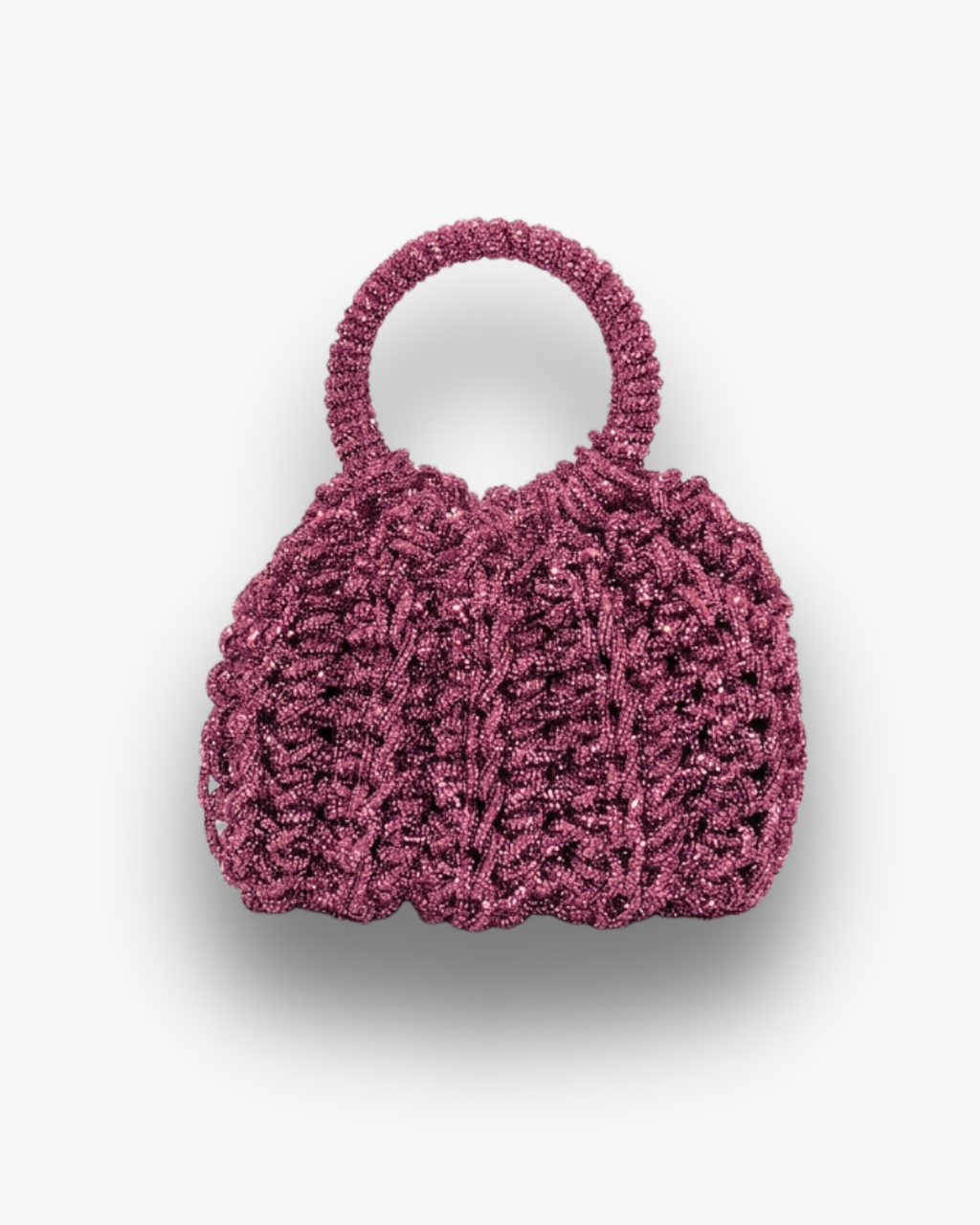 Bolso de Fiesta Kabosio Aura Crochet Morado