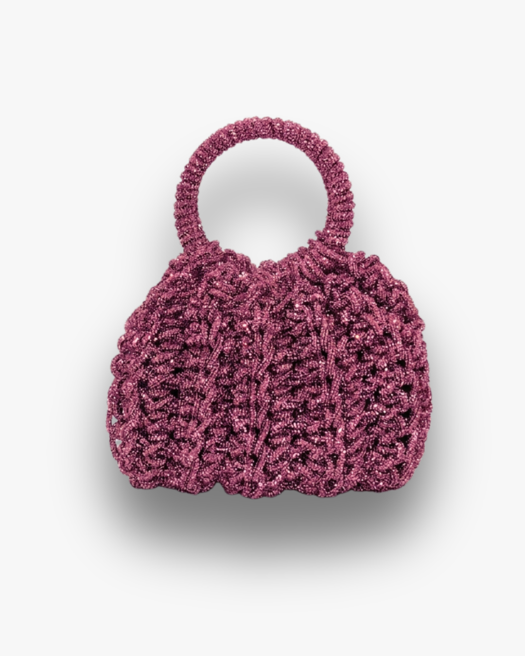 Bolso de Fiesta Kabosio Aura Crochet Morado