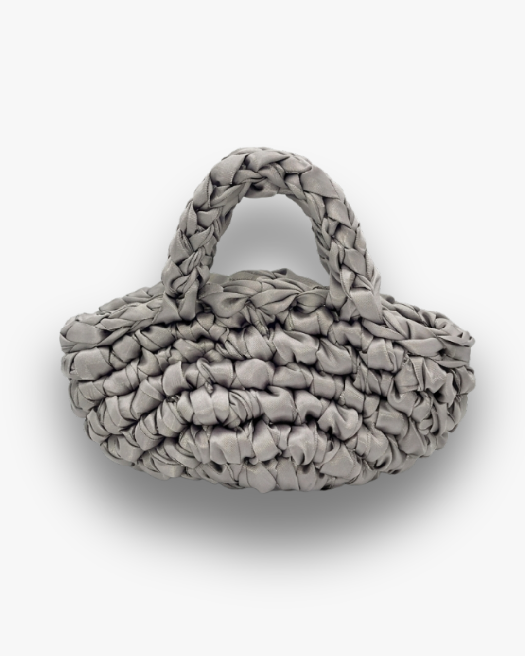 Bolso de Mano Kabosio Kairi Crochet Plata