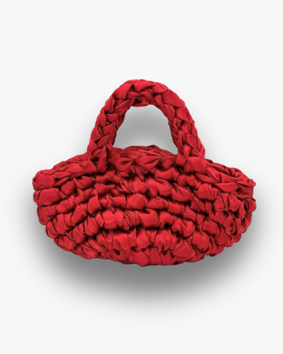 Bolso de Mano Kabosio Kairi Crochet Rojo