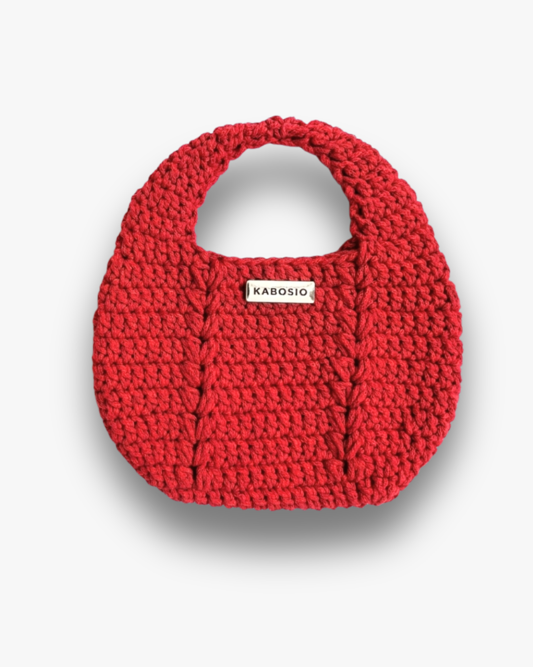 Bolso de Mano Kabosio Luna Crochet Rojo