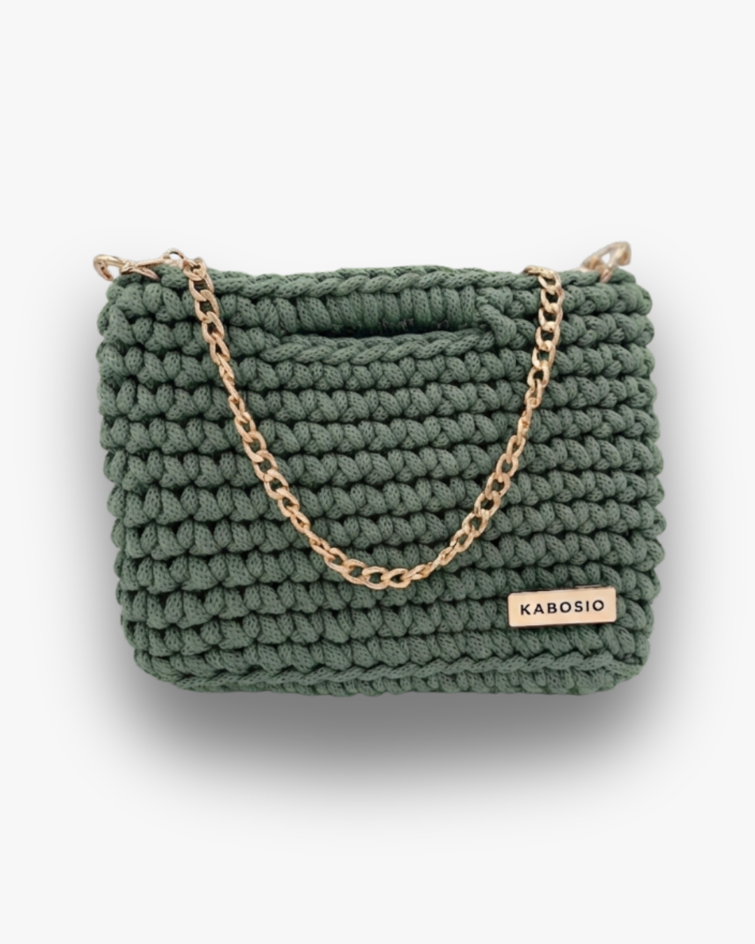 Bolso Bandolera Kabosio Mini Crochet Eucalipto