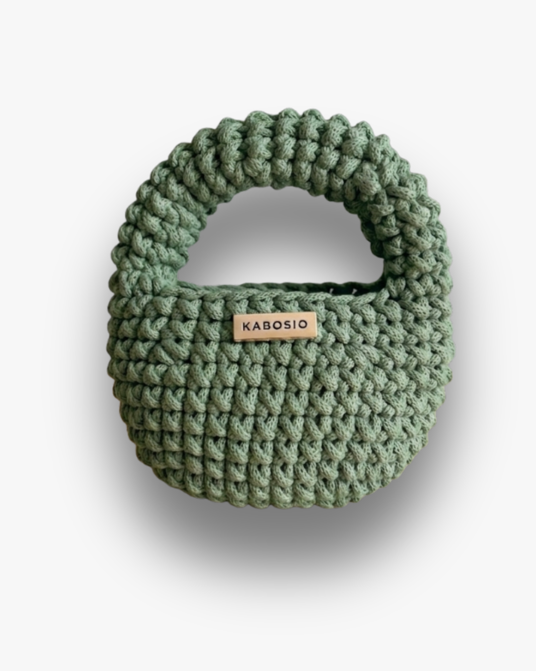 Bolso de Mano Kabosio Coco Crochet Eucalipto